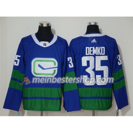 Vancouver Canucks Thatcher Demko 35 Alternate Adidas 2019-2020 Blau Trikot Authentic - Herren